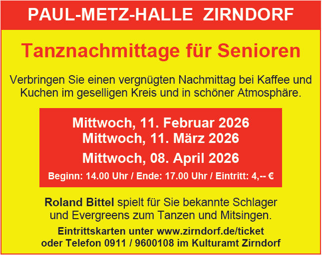 Tanznachmittage für Senioren